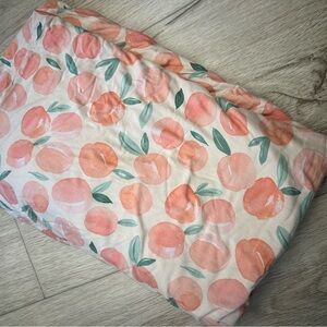 Peach Print swaddle